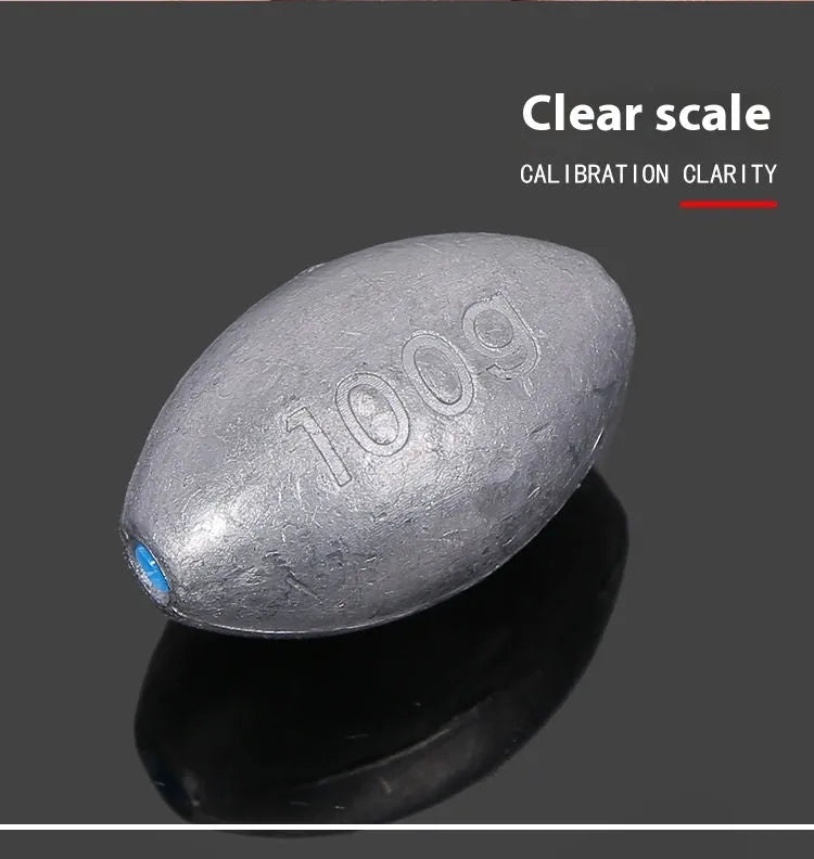 Tongxin scale sinker sea fishing lead weight with plastic core olive design in rugby shape