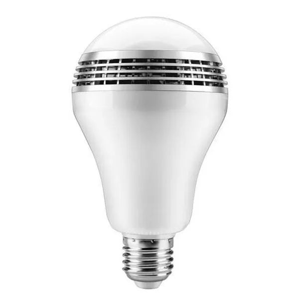 Smart LED Bluetooth speaker bulb with E27 fitting and RGB+W lighting options