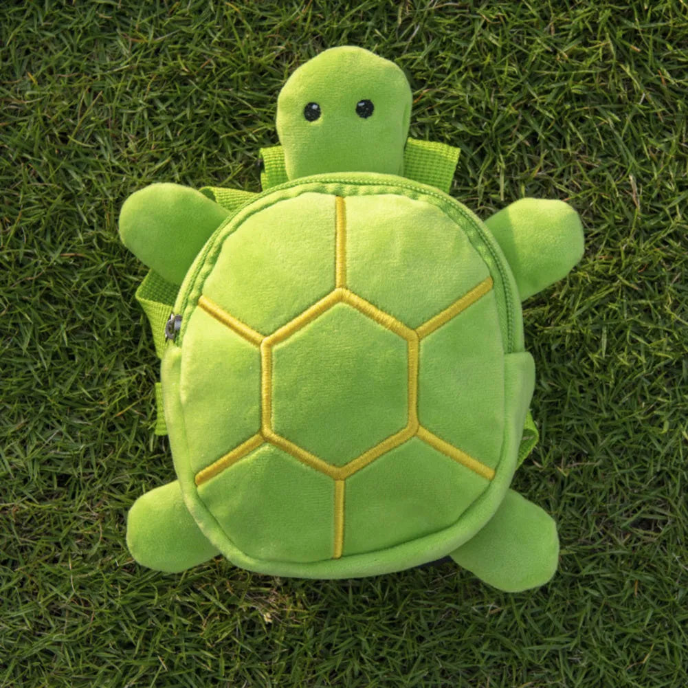 Cartoon turtle shape dog backpack with harness vest in four colour options