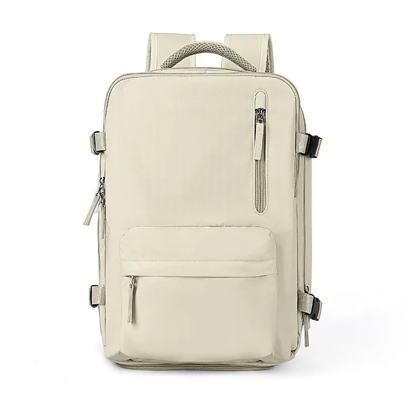 Waterproof nylon mummy backpack in multiple colour options showing large capacity travel bag