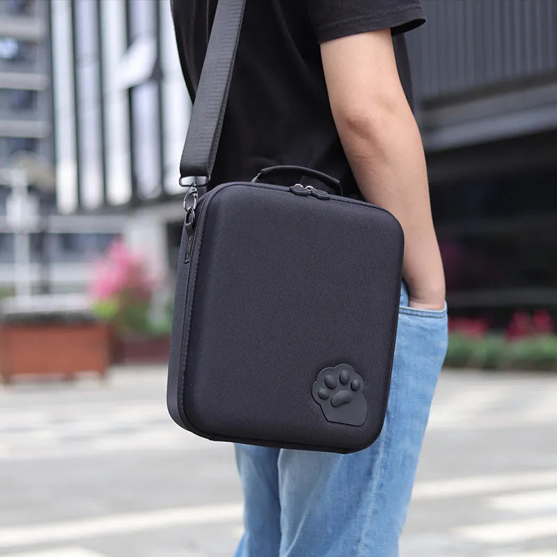 Nintendo Switch game storage bag with diagonal strap holding game cartridges