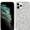 TPU phone case with sequins veneer back cover for iPhone 13 and 12 series in rose gold colour