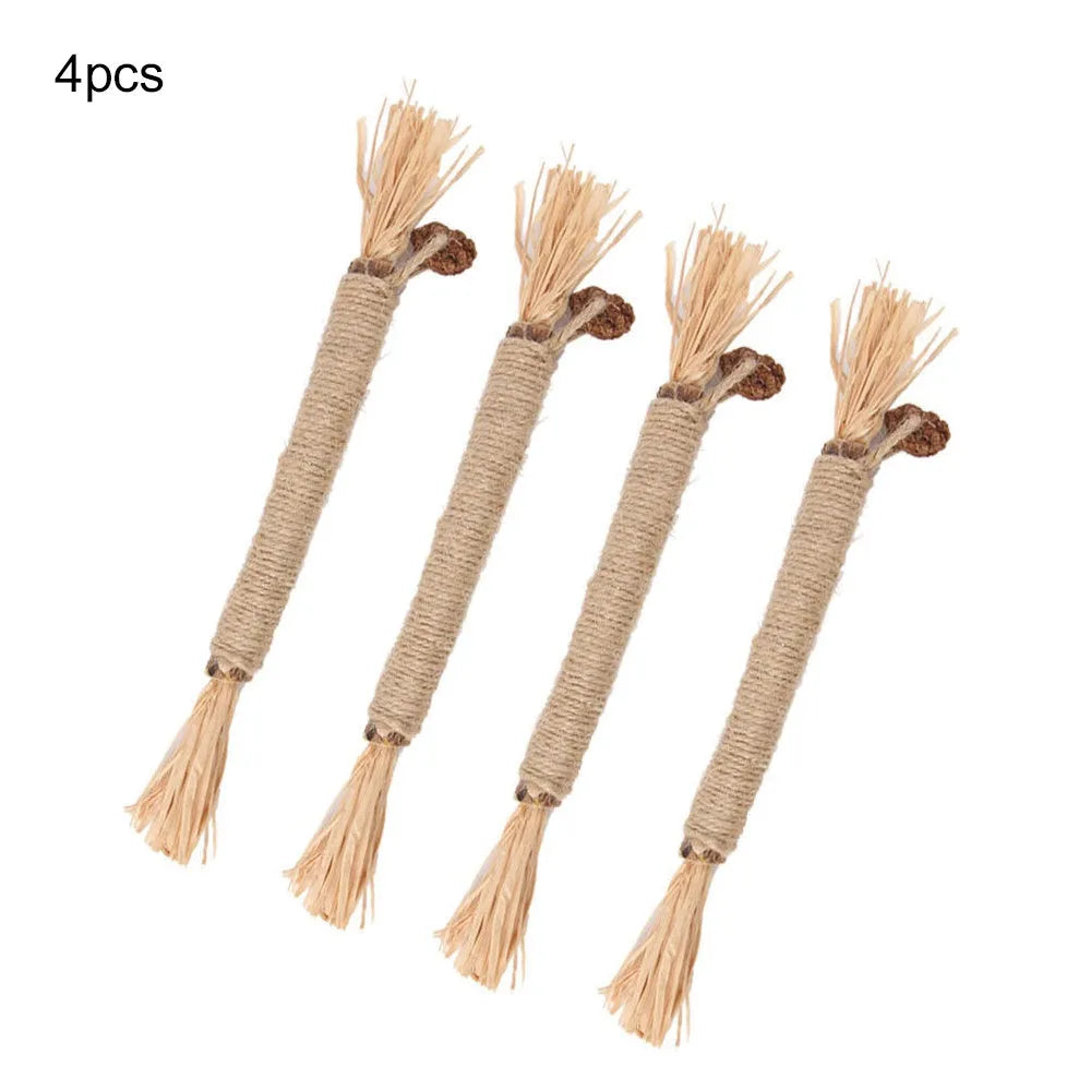 Natural silvervine cat chew sticks 3 pack for dental care and stress relief with thick or fine diameter options