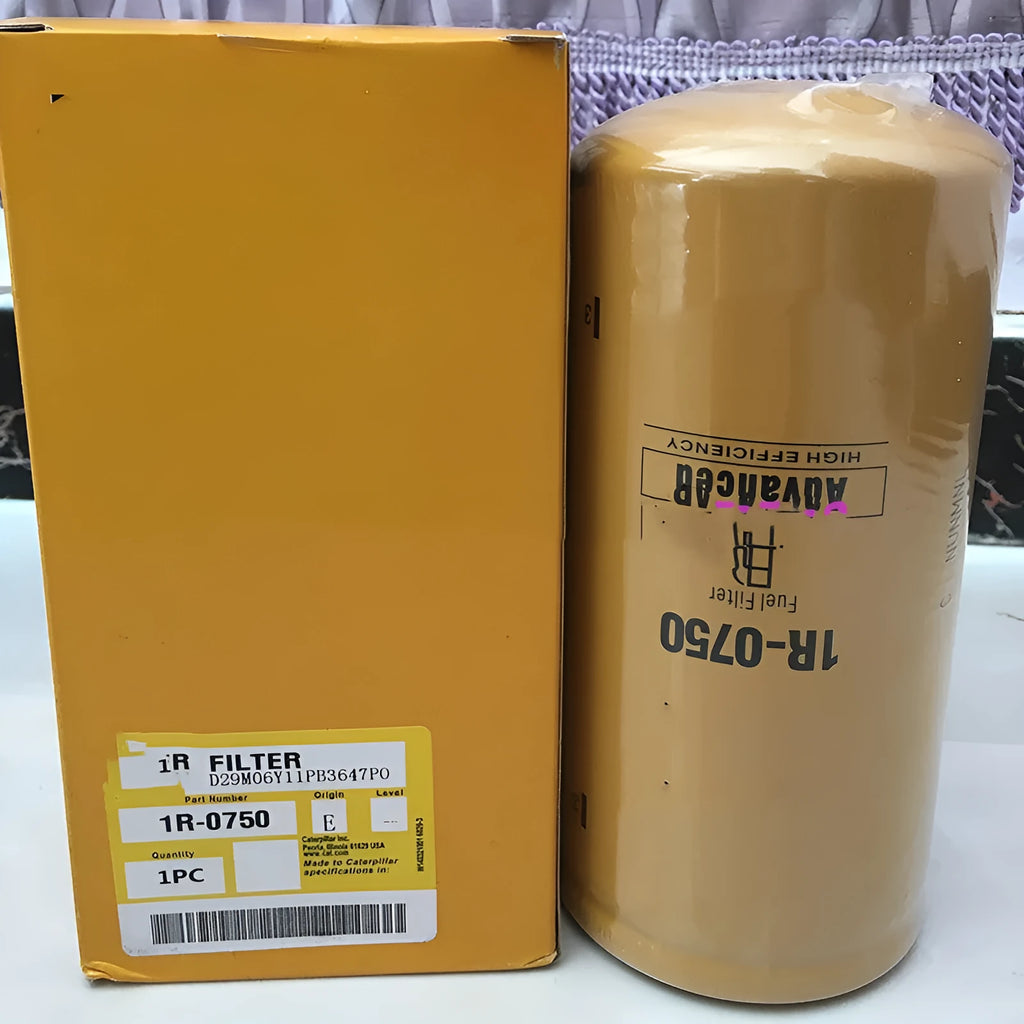 1R-0750 diesel fuel filter element with filter paper construction for oil impurity removal
