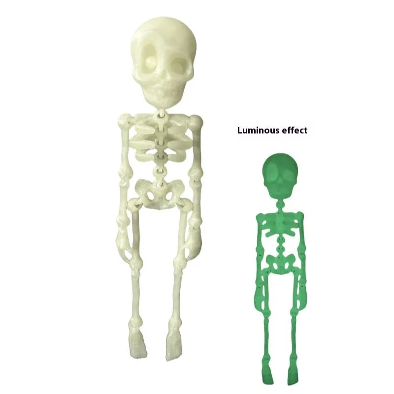 3D printed Halloween skull refrigerator magnet in modern art style