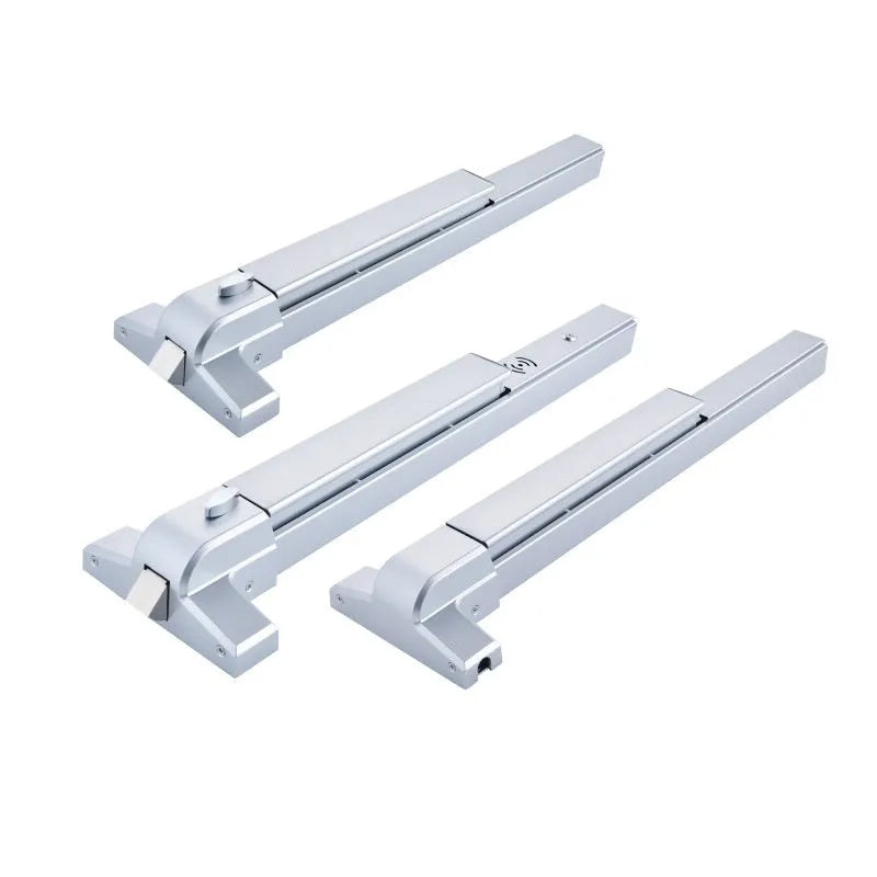 Stainless steel fire door push lock with external handle for 65cm doors