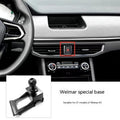 GOODWAY car dashboard mobile phone holder with 360-degree rotation in three model-specific styles.