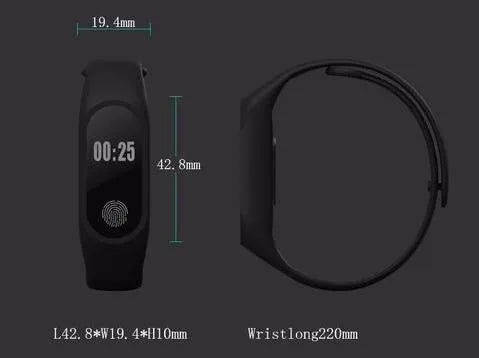 Motion intelligent hand ring for heart rate and step tracking, shown in multiple colours.
