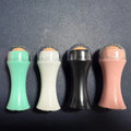 Mini volcanic stone facial roller for oil absorption in four colour options