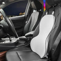 Memory cotton car lumbar support cushion with polyester cover in solid colour