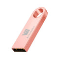 Metal car-shaped USB flash drive in silver finish showing automotive design details