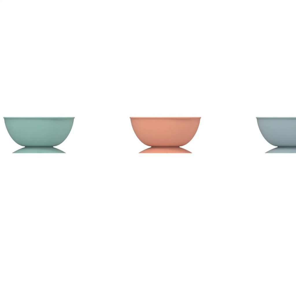 Cyan pet slow feeder bowl with suction cup base and textured interior for controlled feeding