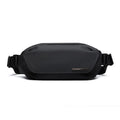 Men's black oxford cloth messenger bag with one-shoulder design for riding and daily use