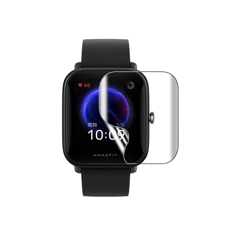 HD hydrogel screen protector film for Amazfit Bip and Bip S smartwatches.