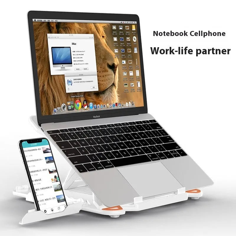 ABS plastic laptop cooling bracket 300x200mm in black or white with optional rotating base