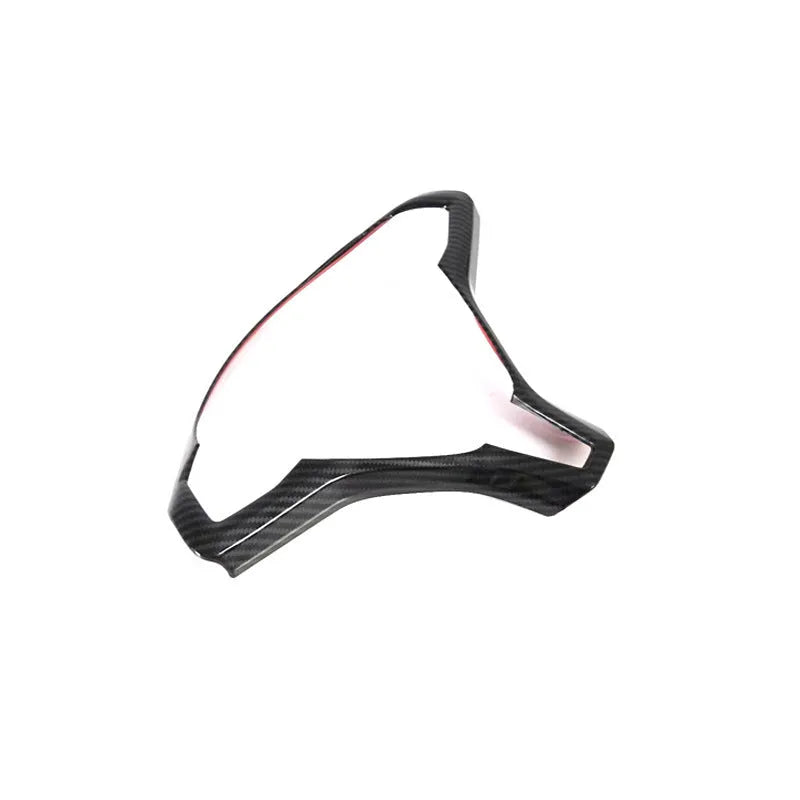 Tesla Model S steering wheel decorative frame in carbon fibre colour made from ABS plastic