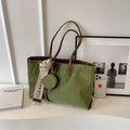 Women's large polyester tote bag with horizontal square shape and internal zipped compartment in four colour options