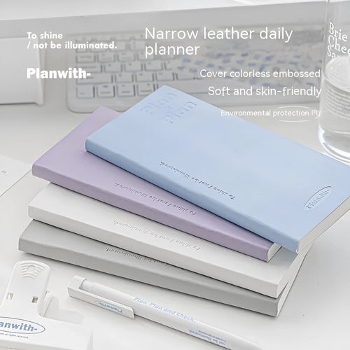 A5 embossed simple visual daily meter book showing cover colour options.