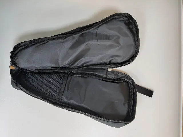 Black cloth storage bag for mobile phone stabilizer accessories with portable design