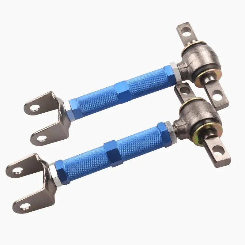 Blue and red aluminium alloy rear wheel recliner kit for Honda Civic EP3 suspension modification