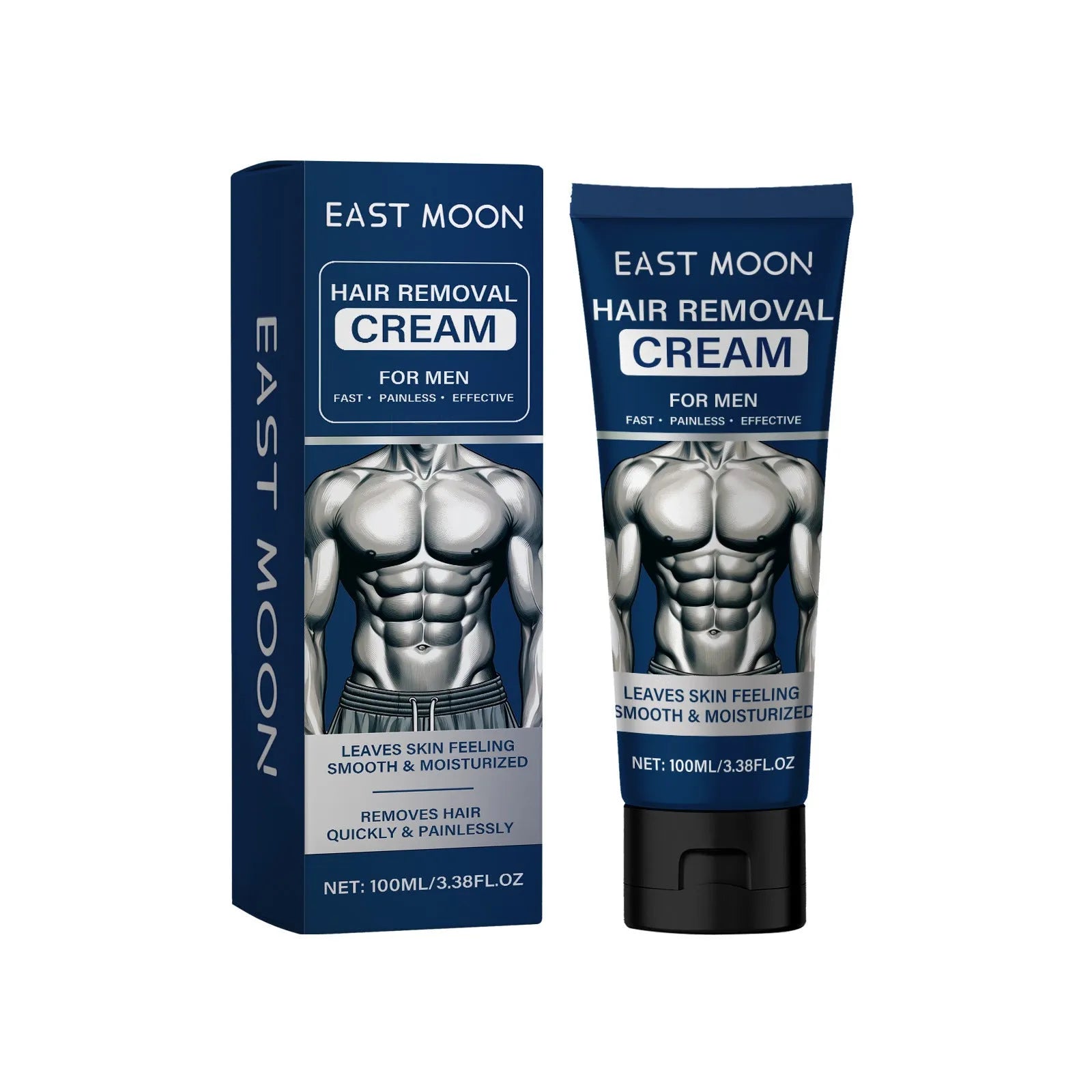 100ml men's hair removal cream bottle for beard armpit hand and leg body depilation