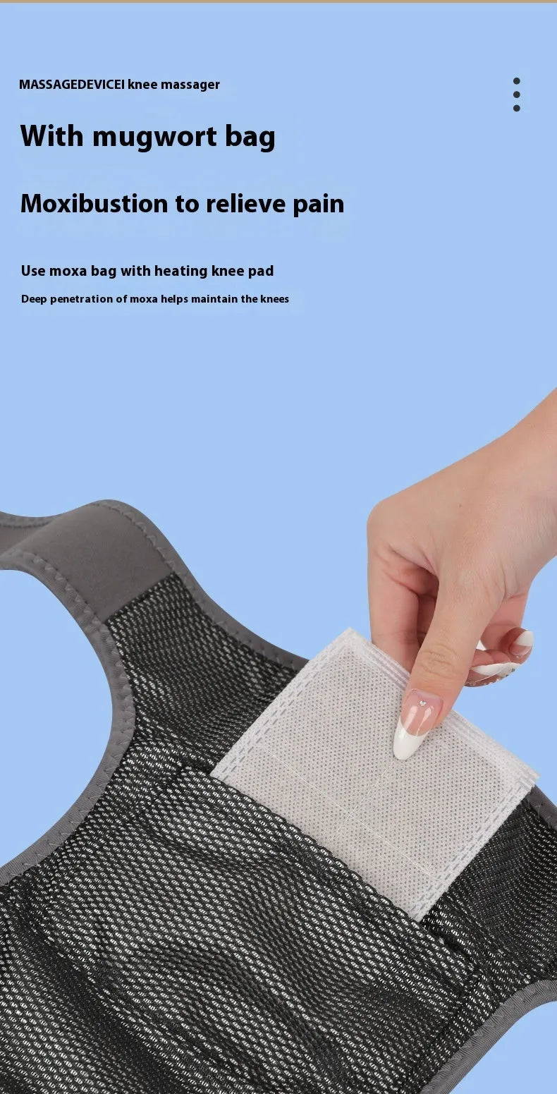 Grey rechargeable cloth heating pad for wrist, ankle, knee, and neck physiotherapy.