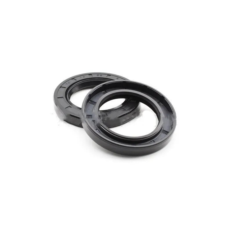 6-piece motorcycle rubber seal kit for AG100 models showing assorted 45mm diameter seals with carbon steel frames