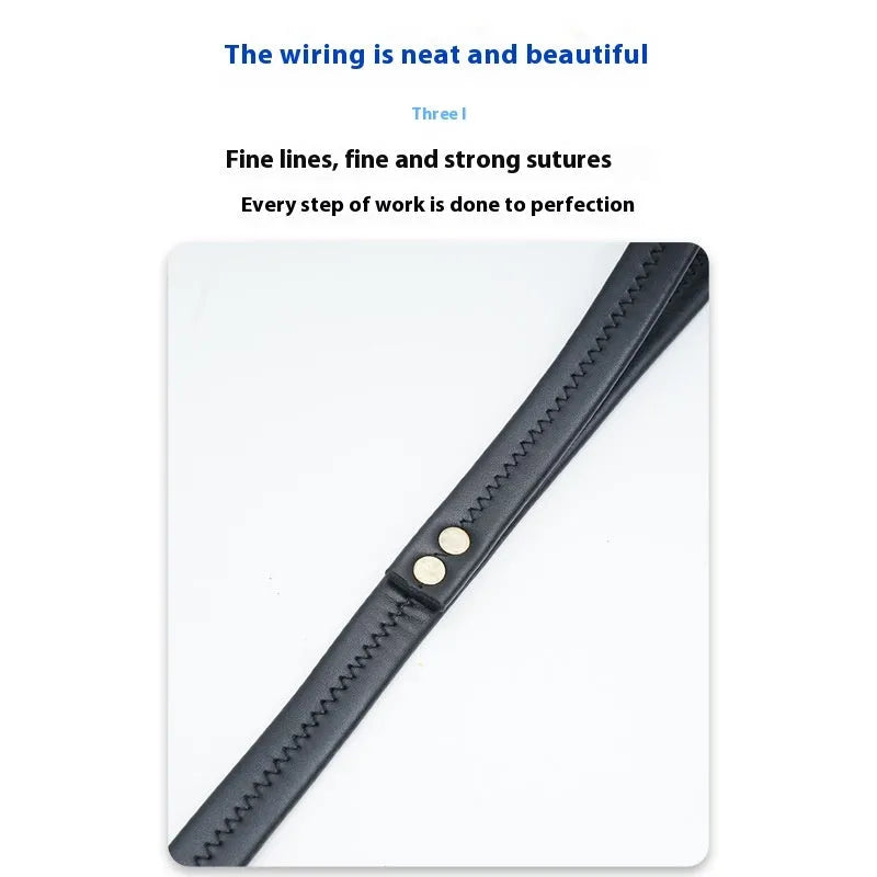 PU leather dog traction belt with brass D-ring in black or maroon colour