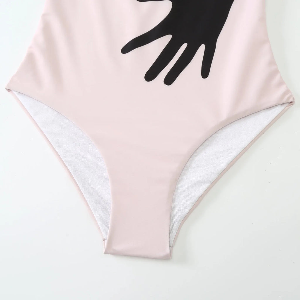 Women's two-piece bikini swimsuit with gauze skirt in polyester fabric