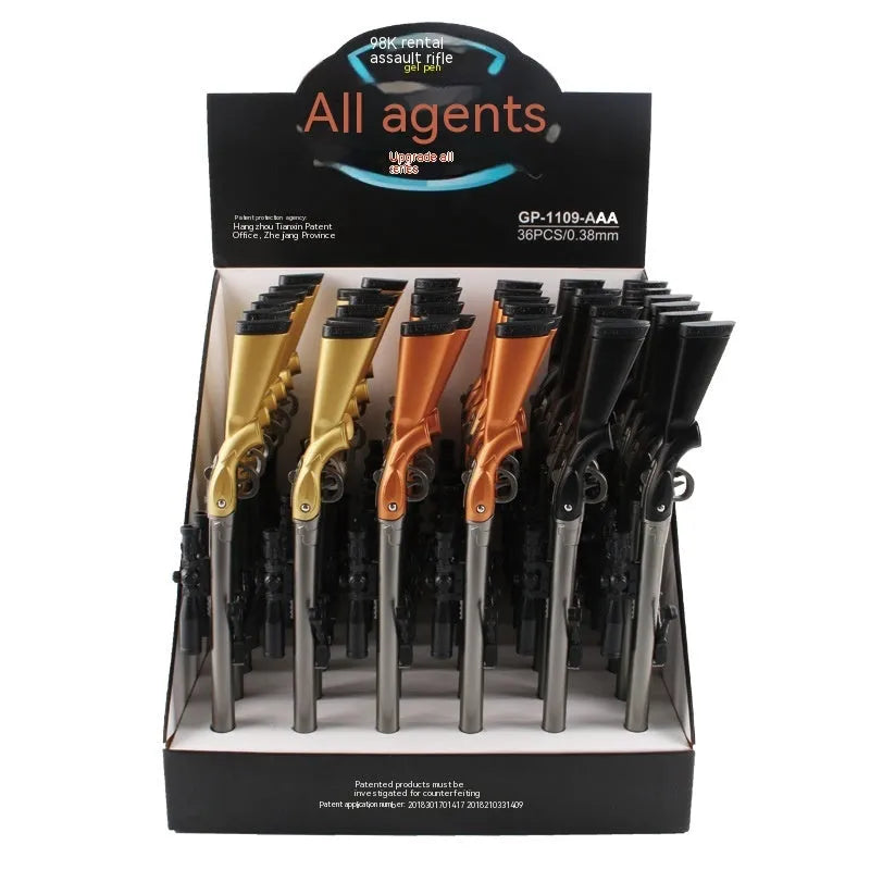 Marvel Chicken 98K sniper rifle themed gel pen with 0.5mm tip and plastic construction