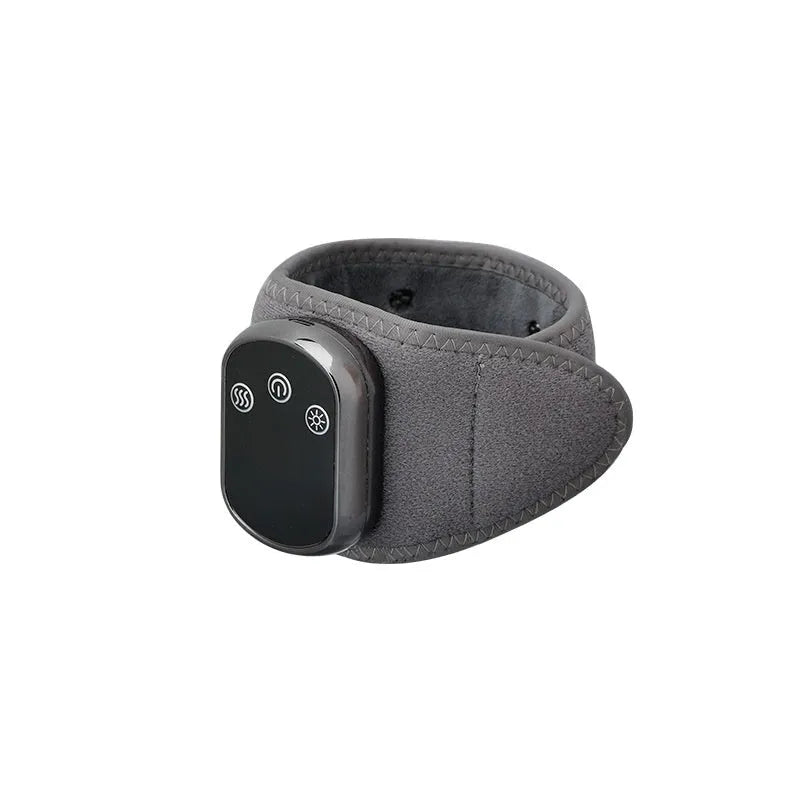 Grey rechargeable cloth heating pad for wrist, ankle, knee, and neck physiotherapy.