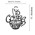 Black wrought iron English letters silhouette wall decoration with contemporary design