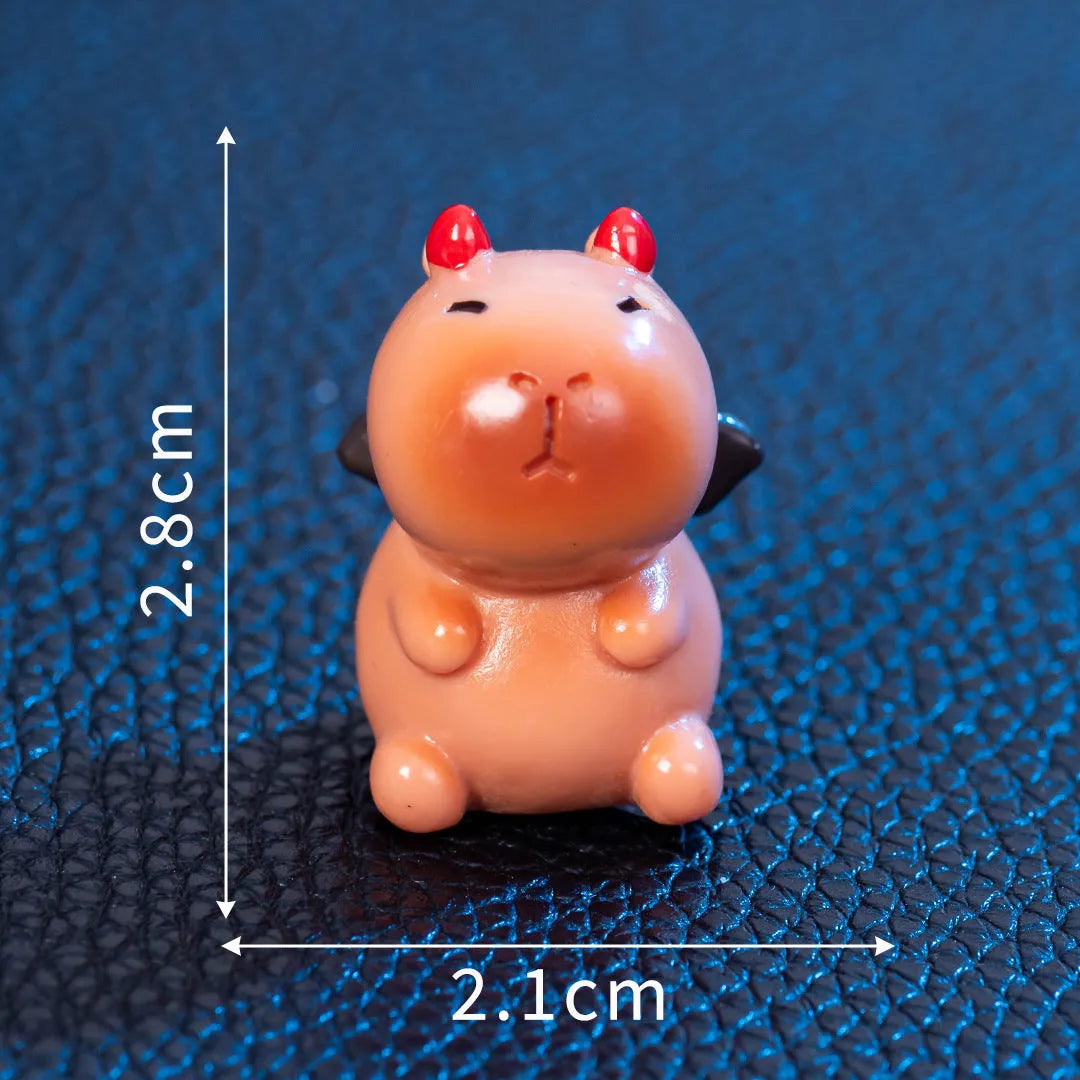 Halloween-themed capybara resin decoration showing one of eight character designs, such as pumpkin or vampire.