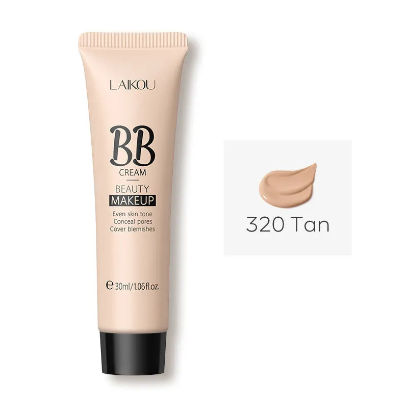 Natural Makeup Hose BB Cream 30ml tube with nine skin tone shade options showing concealer properties