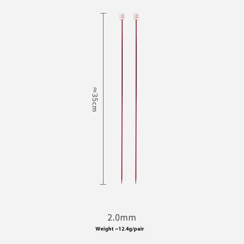 Complete crochet hook set showing 14 different sizes from 2.0mm to 10.0mm with protective caps