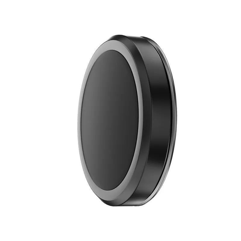 Obsidian black magnetic car phone holder with centripetal force ball head and two magnetic disks