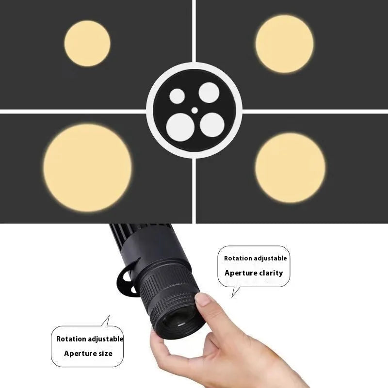 Black surface-mounted LED spotlight with aluminium housing for restaurant atmosphere lighting