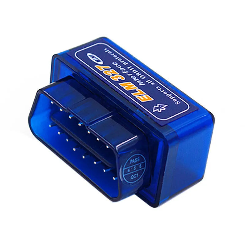 ELM327 Bluetooth OBD2 automotive diagnostic scanner with compact 45mm design for fault code reading