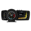 OBDII A600 vehicle driving monitor computer with HD screen on a car dashboard
