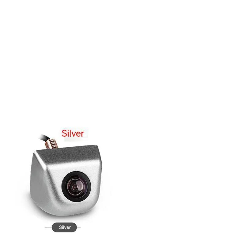Black metal HD waterproof rearview camera for cars with screw plug-in connection.