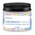 62-count portable toothpaste tablets in solid TP19 formulation for general oral cleaning
