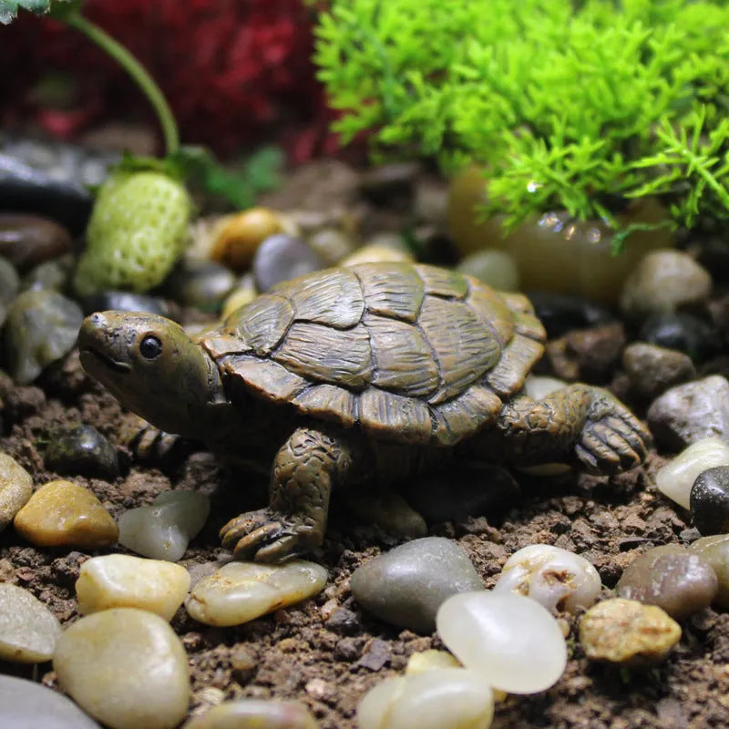 Resin turtle garden ornament for micro landscape decoration projects