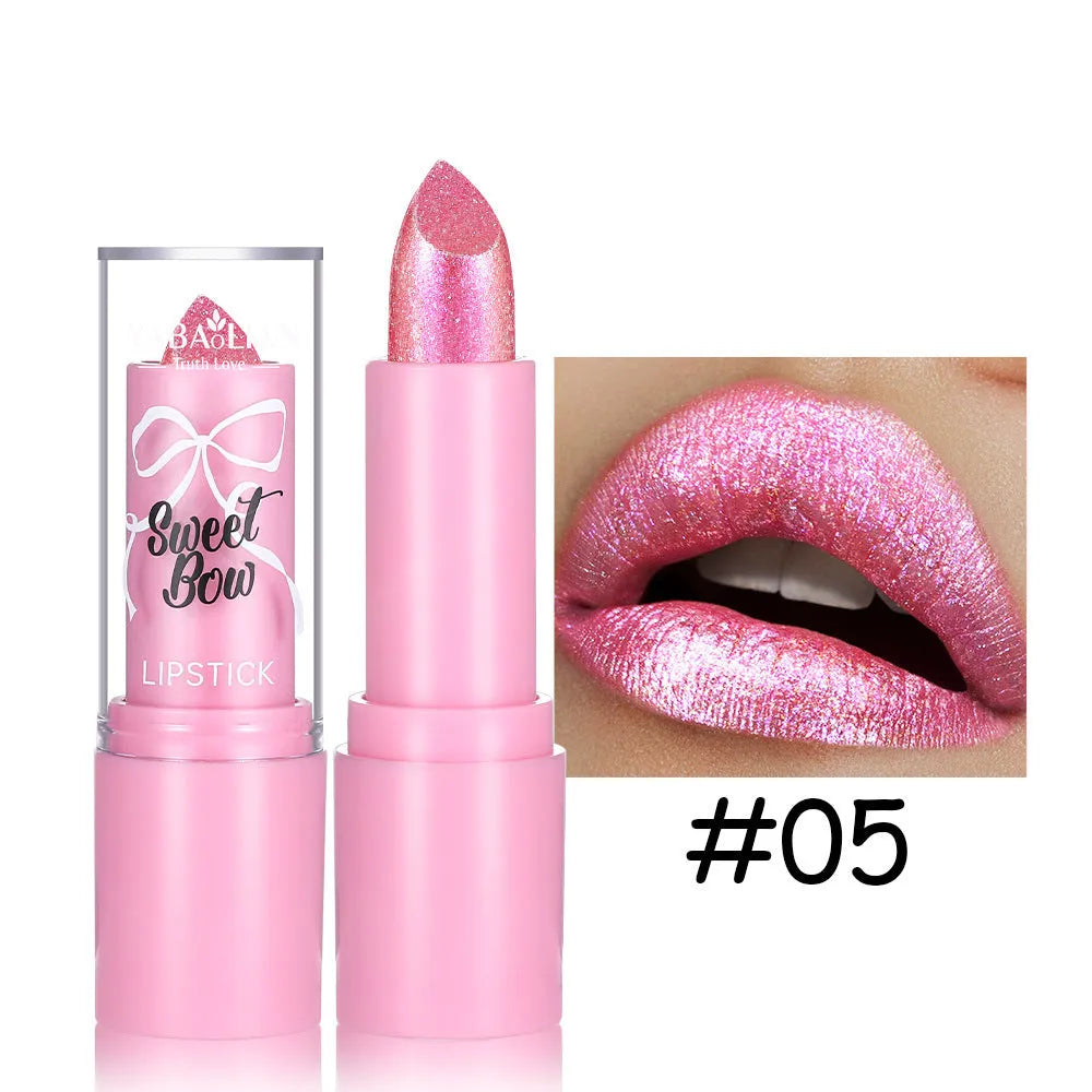 Sweetheart Bow XINGX Diamond Lipstick in decorative case with six colour shade options.