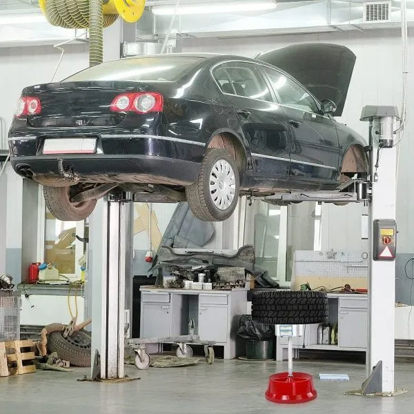 Portable aluminium hub balancer with bull's eye level for tyre balancing on 1-1/2" to 4" hubs