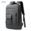 Lightweight men's Oxford cloth backpack with sewing line design in dark gray, olive green, blue, and black colour options