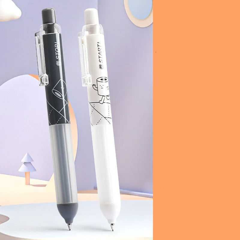 0.5mm mechanical pencil with cloud grip in black and white colours