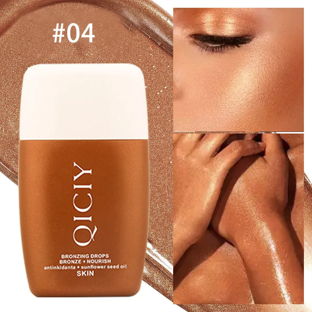 30ml contouring liquid bottle for face and body brightening with four shade options