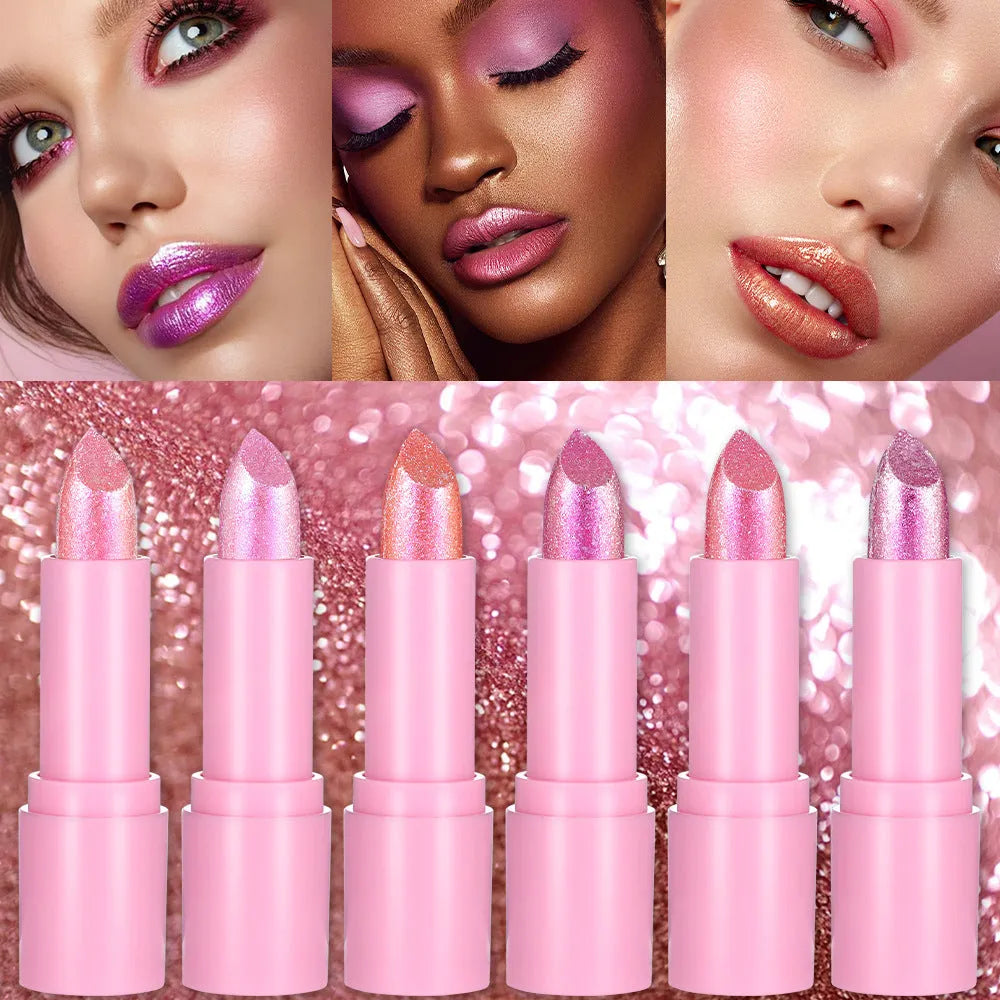 Sweetheart Bow XINGX Diamond Lipstick in decorative case with six colour shade options.