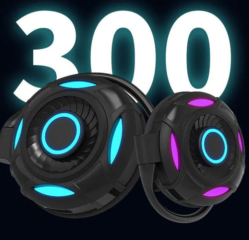 Black Bluetooth earphones with hanging ear design and USB charging cable