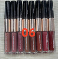 C-L021 double-head lip gloss with pointed tip and blending sponge in matte finish